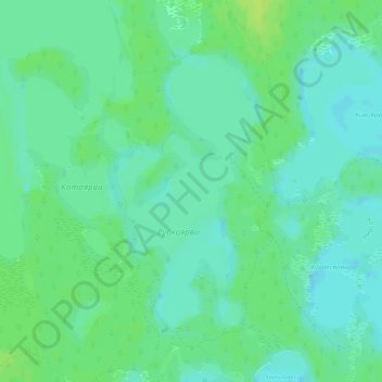 Топографическая карта Руокоярви, высота, рельеф