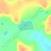 Топографическая карта оз. Еужьярви, высота, рельеф