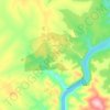 Топографическая карта Талакан, высота, рельеф