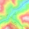 Топографическая карта Урух-Сота, высота, рельеф