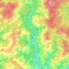Топографическая карта Пиксур, высота, рельеф