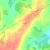Топографическая карта Ситники, высота, рельеф