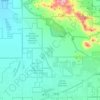 Топографическая карта Tucson Estates, высота, рельеф