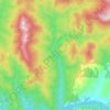 Топографическая карта Салют, высота, рельеф