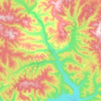 Топографическая карта Иггу, высота, рельеф