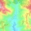 Топографическая карта Ворон, высота, рельеф