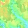 Топографическая карта Кашино, высота, рельеф