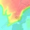 Топографическая карта Караул, высота, рельеф