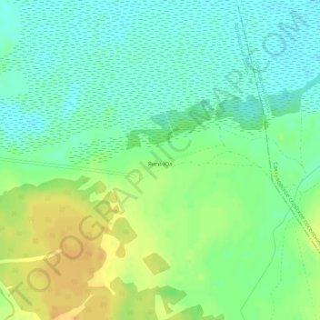 Топографическая карта Янги-Юл, высота, рельеф