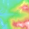 Топографическая карта Ангул, высота, рельеф
