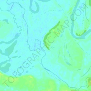 Топографическая карта Маянга, высота, рельеф