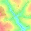 Топографическая карта Папоротка, высота, рельеф