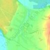 Топографическая карта Ерахтур, высота, рельеф