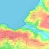 Топографическая карта Plage du Ris, высота, рельеф