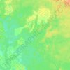 Топографическая карта Пидьма, высота, рельеф