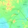 Топографическая карта 凉水河, высота, рельеф