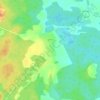 Топографическая карта Жабны, высота, рельеф