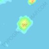 Топографическая карта Mosquito Island, высота, рельеф