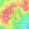 Топографическая карта Hampstead Heath, высота, рельеф