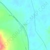 Топографическая карта Пуляева, высота, рельеф