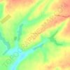 Топографическая карта Трещевский, высота, рельеф