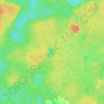 Топографическая карта Кожозеро, высота, рельеф