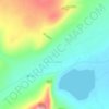 Топографическая карта Толстый Мыс, высота, рельеф