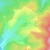 Топографическая карта Узянбаш, высота, рельеф