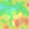 Топографическая карта Ерёмино, высота, рельеф
