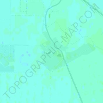Топографическая карта Зеленский, высота, рельеф