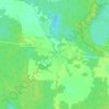 Топографическая карта Заозерное, высота, рельеф