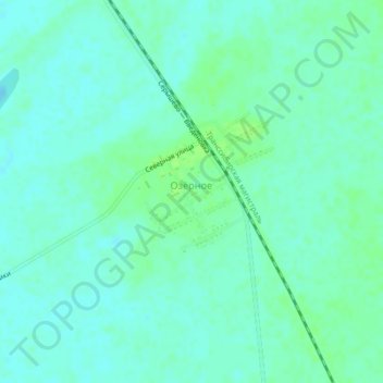 Топографическая карта Озёрное, высота, рельеф