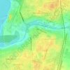 Топографическая карта Южный парк, высота, рельеф