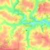 Топографическая карта Первоавгустовский, высота, рельеф