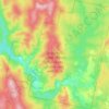Топографическая карта Природный парк «Река Чусовая» Висимский участок, высота, рельеф