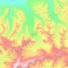 Топографическая карта Matanuska Glacier, высота, рельеф