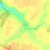 Топографическая карта Клевенево, высота, рельеф