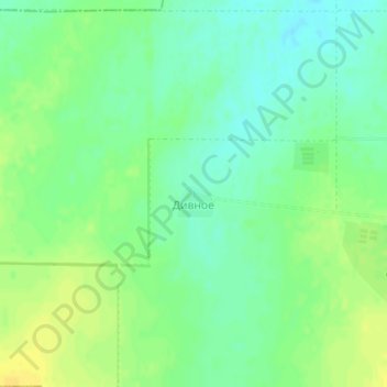 Топографическая карта Дивное, высота, рельеф