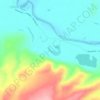 Топографическая карта озеро Медвежье, высота, рельеф