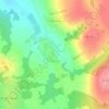Топографическая карта Марьино, высота, рельеф