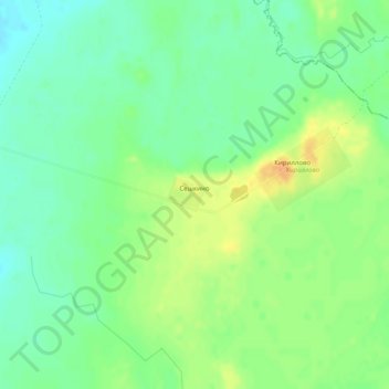 Топографическая карта Сешкино, высота, рельеф