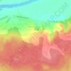 Топографическая карта Верхнее Казачье, высота, рельеф