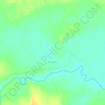 Топографическая карта Боково, высота, рельеф