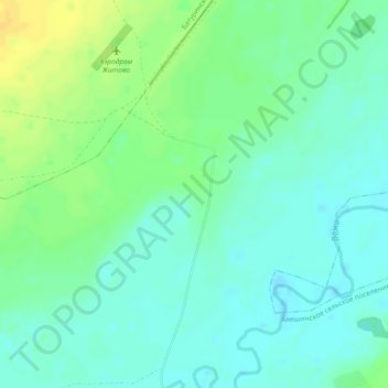 Топографическая карта Ногино, высота, рельеф