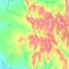 Топографическая карта Ногайские горы, высота, рельеф