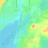 Топографическая карта Moose Lake, высота, рельеф