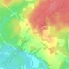 Топографическая карта Вага, высота, рельеф