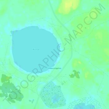Топографическая карта Новосолдатка, высота, рельеф