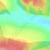 Топографическая карта Ягодная Поляна, высота, рельеф