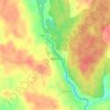 Топографическая карта Кресты, высота, рельеф